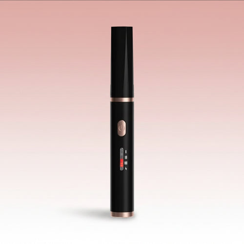 Portable heated eyelash curler